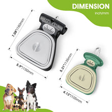 Load image into Gallery viewer, Superdesign Dog Poop Scooper - Suitable for Small and Large Dogs, for Yard and Walking, Adjustable Leather and Bag Attachment, Perfect for Travel and Camping
