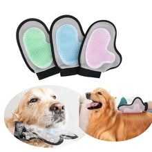 Load image into Gallery viewer, Pet Grooming Glove Brush for Cats Dogs Bath Massage Gloves for Bathing Grooming Softy Comfortable Animal Hair Removal Tool

