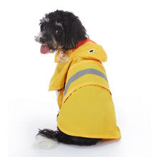 Load image into Gallery viewer, Pet Raincoat Cartoon Pattern Reflective Hoodie Dog Outdoor Waterproof Jacket Coat Harness Puppy Sports Walking Onesie Clothes
