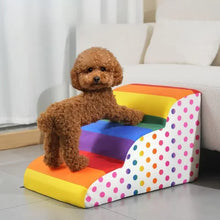 Load image into Gallery viewer, Detachable Pet Training Ramp Colorful Pet 2/3 Step Staircase Dog/cat Ramp Ladder Supplies Pets Stairs for Dogs Rampa Para Perros
