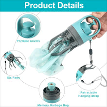 Load image into Gallery viewer, Dog Poop Scooper Set Claw Waste Picker with Leash Clip Poop Bag Dispenser LED Light Portable Hygienic Cleanup Tool for Pet Dogs
