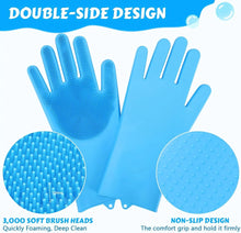 Load image into Gallery viewer, Pet Grooming Bathing Gloves Dog Cat Bathing Shampoo Massaging Cleaning Cleanner Sponge Silicon Hair Removal Glove
