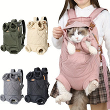 Load image into Gallery viewer, Cozy Pet Carrier Backpack for Dogs - Fleece-Lined, Front Legs Out, Hands-Free Design for Hiking &amp; Travel.
