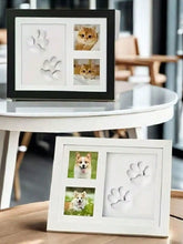 Load image into Gallery viewer, 1pcs DIY Pet Paw Print Memorial Set - Clay Mold &amp; Photo Frame, Souvenir Kit for Dogs &amp; Cats, Perfect Pet Memorial Gift
