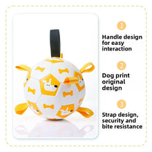Load image into Gallery viewer, Dog outdoor chewing toy that is durable, bite-resistant and makes sound - inflatable football toy
