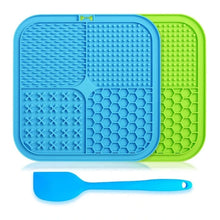 Load image into Gallery viewer, 4in1 Dog Licking Mat Split Puzzle Designed Healthy Slowly Feeding Relief Anxiety Safe Material Washable Feeder Pad Pet Supplies
