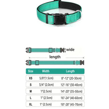 Load image into Gallery viewer, Dog Collar Reflective Adjustable Breathable Nylon Soft Padded DurableePet Collar for Small Medium Large Dog Bone Rope

