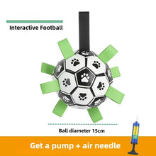 Load image into Gallery viewer, Dog outdoor chewing toy that is durable, bite-resistant and makes sound - inflatable football toy
