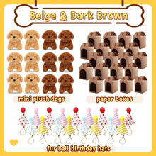 Load image into Gallery viewer, 12-80Set Mini Plush Puppy Stuffed Dogs with Keychain, Adopt A Pet Dog Party Favors Goodie Bags, Animals Bulk Gift Toys
