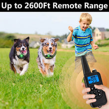 Load image into Gallery viewer, 800m Digital Dog Training Collar Waterproof Rechargeable Remote Control Pet with LCD Display for All Size Shock Vibration Sound
