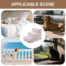 Load image into Gallery viewer, 3 Steps Climb Stairs for Small Dog Cat Ramp Ladder Anti-slip Detachable Staircase Balanced Climbing Pet Ramp for Sofa Bedroom

