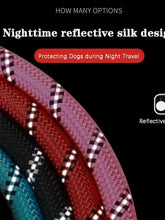 Load image into Gallery viewer, Reflective Dog Leash With Comfortable Padded Handle - Double Heavy Duty Traction Rope For Strong Dogs - Enhance Safety And Contr
