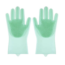 Load image into Gallery viewer, Pet Grooming Gloves Dog Cat Bathing Cleaning Glove Shampoo Scrubber Clean Soft Silicone Hair Removal Glove Hand Skin Protection
