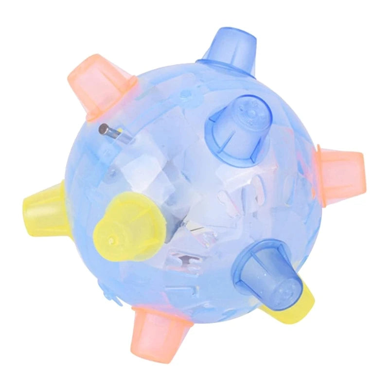 Interactive Dog Ball Toy, Automatic Jumping, Dancing Balls, RGB Light, Music for Small Dogs, Battery Powered