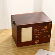 Load image into Gallery viewer, Solid Wood Pet Urn Cremation Memorial Urns Removable Lid Unique Memorial Urn for Dogs Cats Pet Funeral Supplies
