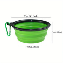 Load image into Gallery viewer, Dog Folding Bowl Portable Dog Travel Bowl Dog Food Water Bowl for Outdoor Walking Silicone Dog Food Water Bowl with Bowl Lip
