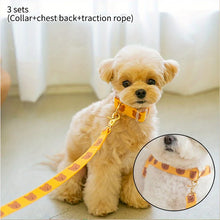 Load image into Gallery viewer, Pet collar, V-neck, cat, dog leash, dog walking decoration, cute, soft, durable
