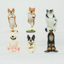 Load image into Gallery viewer, 6PCS/set Yoga Dog Doll Funny Creative Animal Dog Dance Master Blind Box Toy Desktop Ornament Anime Peripheral Gifts
