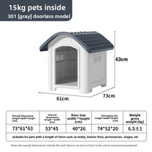 Load image into Gallery viewer, Large Waterproof Outdoor Dog House - Detachable &amp; Washable Dog Cage for Medium/Large Breeds, All-Weather Shelter
