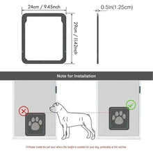 Load image into Gallery viewer, Secure Lockable Pet Door For Dogs Cats Outdoor Window House Gate Easy Install Screen Enter Freely Pretty Garden Design Fashion
