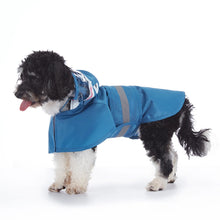 Load image into Gallery viewer, Pet Raincoat Cartoon Pattern Reflective Hoodie Dog Outdoor Waterproof Jacket Coat Harness Puppy Sports Walking Onesie Clothes
