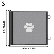 Load image into Gallery viewer, Dog Gate Indoor Retractable Mesh Baby Fence Pet Accessories For Porch Window Fireplace Doorway Yard Nursery Kitchen Balcony Pool
