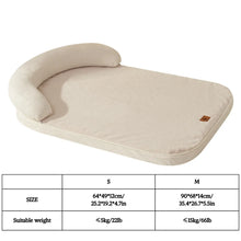 Load image into Gallery viewer, Dog Beds for Medium Large Dogs,Sofa Dog Bed with Pillow,Soft Pet Bed for Support Bolster,Comfortable Pet Bed &amp; Non-Slip Bottom
