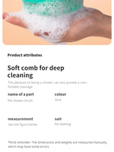 Load image into Gallery viewer, Pet Bathing Brush Soft Silicone Massager Shower Gel Bathing Brush Clean Tools Comb Dog Cat Cleaning Grooming Supplies
