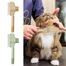 Load image into Gallery viewer, Dog Grooming Comb Cat /Dog Hair Remover Brush Long Hair Pet Self Cleaning Row Pet Removes Hairs Cleaning Bath Brush Dog Supplies
