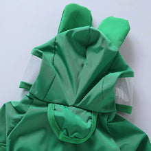 Load image into Gallery viewer, Pet Raincoat Cartoon Pattern Reflective Hoodie Dog Outdoor Waterproof Jacket Coat Harness Puppy Sports Walking Onesie Clothes
