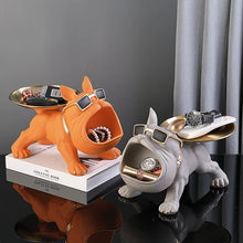 Load image into Gallery viewer, Home Decoration Handsome Bulldog Statue Dog Statue Tray Series Multi Functional Storage Home Decor
