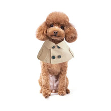 Load image into Gallery viewer, Fashion British Style Dog Cloak Windbreaker CorgiFrench Bulldog Pet Dog Bib Pet Clothing Cape Pets Costume Trench For Small Dog
