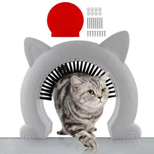 Load image into Gallery viewer, Pet Cat Dog Door Hole Access Direction Controllable Toy For Pet Training Dog Cats Kitten ABS Pet Gate Door Kit with Clean Brush
