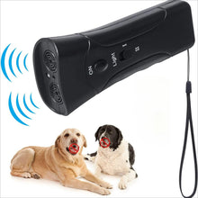 Load image into Gallery viewer, Ultrasonic Dog Barking Deterrent Trainer with LED Light Stop Bark Control Device for Pets Training
