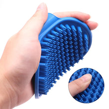 Load image into Gallery viewer, Cat Grooming Comb Dog Bath Brush Pet Grooming Shedding Soothing Massage Rubber Bristles Comb with Adjustable Ring Handle
