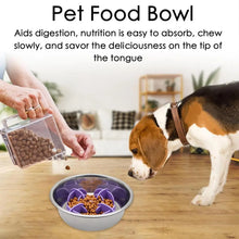 Load image into Gallery viewer, Pet Bowl Slow Feeder | Silicone Dog Slow Feeder Bowl Large Breed | Pet Slower Food Feeding Dishes Interactive Bloat Stop Dog Bow
