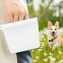 Load image into Gallery viewer, Silicone Dog Treat Bag Pet Training Treat Pouch Dog Portable Dog Training Bag Waterproof Training Dog Cat Silicone Snack Bag
