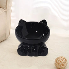 Load image into Gallery viewer, Cat Bowl Pet Accessories Ceramic Diagonal High Feet Cute Protection Cervical Spine Dog Bowl Drink Water Bowl Pet Supplies
