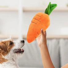 Load image into Gallery viewer, Carrot Dog Puzzle Toys Carrot Shape Dog Squeak Toys Stress Relief Dog Toys Stuffed Plush Puppy Toys For Small Medium And Large
