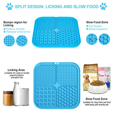 Load image into Gallery viewer, 4in1 Dog Licking Mat Split Puzzle Designed Healthy Slowly Feeding Relief Anxiety Safe Material Washable Feeder Pad Pet Supplies
