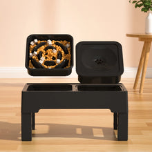Load image into Gallery viewer, Dog Feeding Station, Adjustable Heights Bowl Stand Feeder Slow Fedding Bowls, Food Water Bowls for Medium Small Cats Dog
