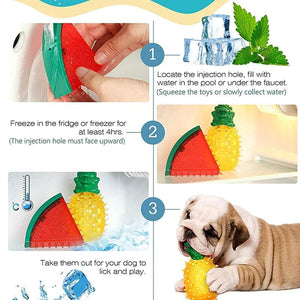 Cool Bites: Fruit-Themed Chew Toys for Dogs