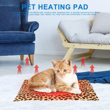 Load image into Gallery viewer, Pet heating pad outdoor indoor electric USB heating pad washable three Mode temperature adjustable heating blanket for cats dogs
