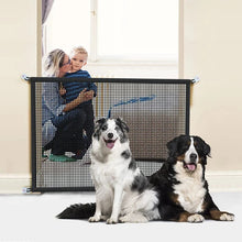 Load image into Gallery viewer, Pet Dog Barrier Fences With 4Pcs Hook Pet Isolated Network Stairs Gate New Folding Breathable Mesh Playpen For Dog Safety Fence
