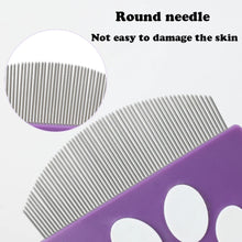 Load image into Gallery viewer, Pet Grooming Comb - Flea Comb for Cats &amp; Dogs, Curved Design for Face &amp; Body, Mini Detangling Brush for Pets
