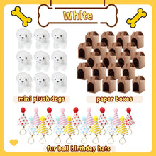 Load image into Gallery viewer, 12-80Set Mini Plush Puppy Stuffed Dogs with Keychain, Adopt A Pet Dog Party Favors Goodie Bags, Animals Bulk Gift Toys
