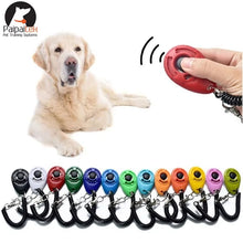 Load image into Gallery viewer, Dog Training Clicker Aid Adjustable WristStrap Sound Plastic Pet Cat Click Trainer Key Chain Dog Repeller Dog Supplies ﻿
