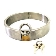 Load image into Gallery viewer, Stainless Steel Collar Lockable Dog Slave Neck Collar Metal Choker Headgear Restraint BDSM Cosplay Adult Toys Sex Toy for Man
