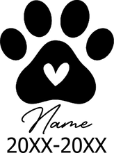 Load image into Gallery viewer, Pet Memorial Stone Custom Dogs Name and Date of Death Personalized Pet Loss Gifts Personalized Dog Grave Marker Plaque
