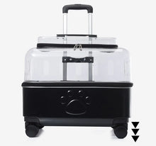 Load image into Gallery viewer, Portable Dog Strollers Carriers Travel Luxury Transparent Cats Strollers Cheap Outdoor Small Medium Suitcase Pets Supplies
